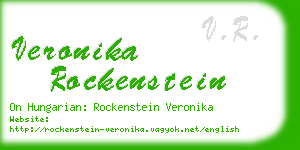 veronika rockenstein business card